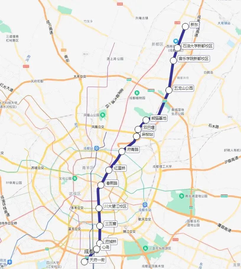 成都最新地铁线路图揭示城市脉络新面貌