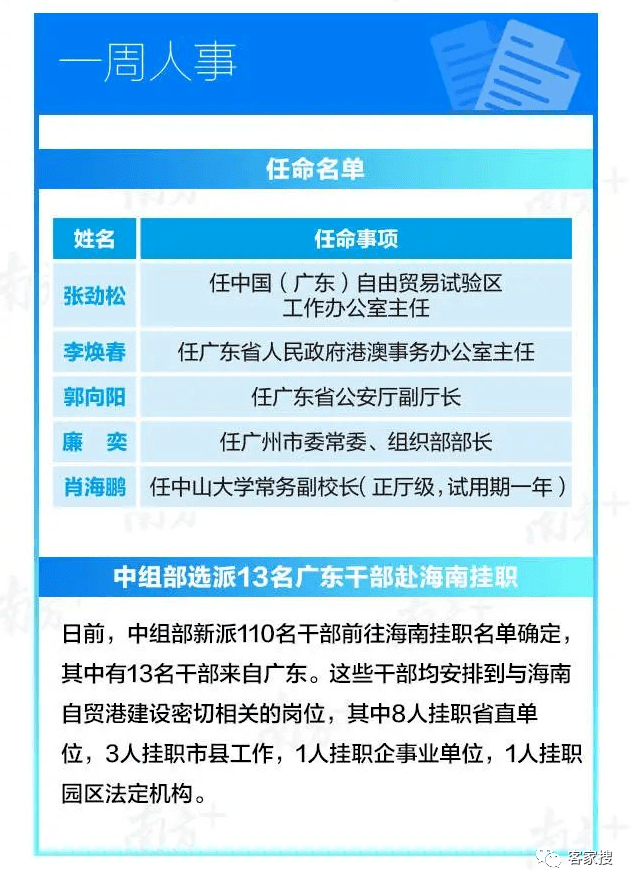 东莞最新人事任免动态发布